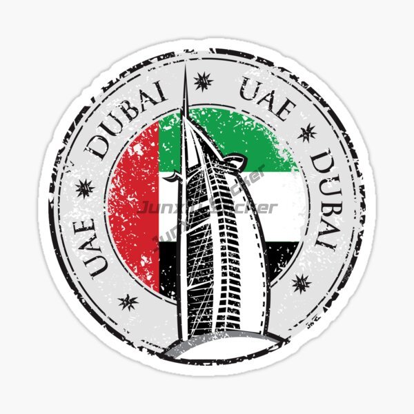 Car Accessories In Dubai - Emblema e Distintivo Circular da Bandeira