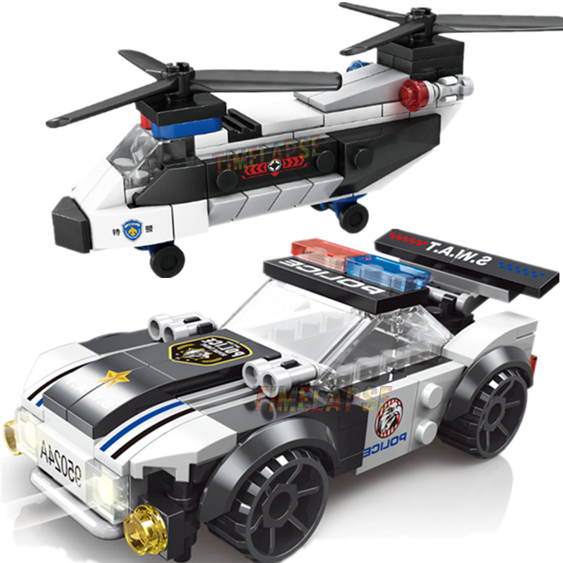 Car Accessories Gift Ideas - Novo diy moc cidade avião swat