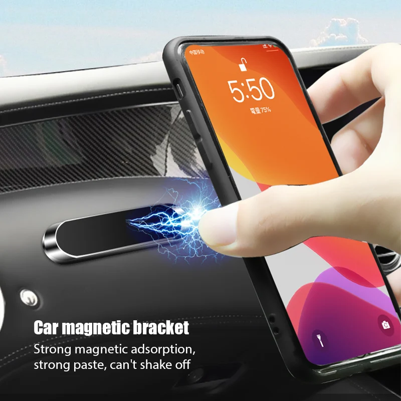 Car Phone Holder Magnetic - Suporte magnético para telemóvel, para carro,