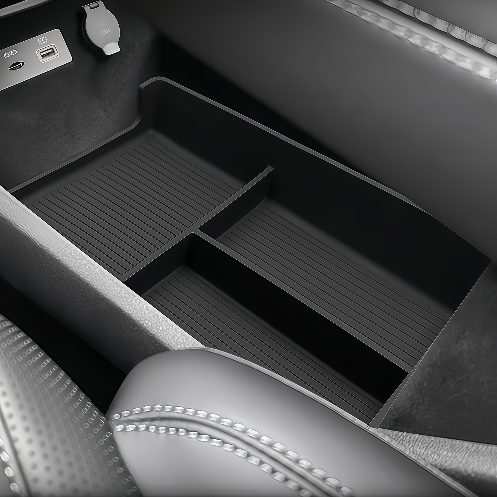 Car Accessories Website - Organizador de Armazenamento Inferior para Console
