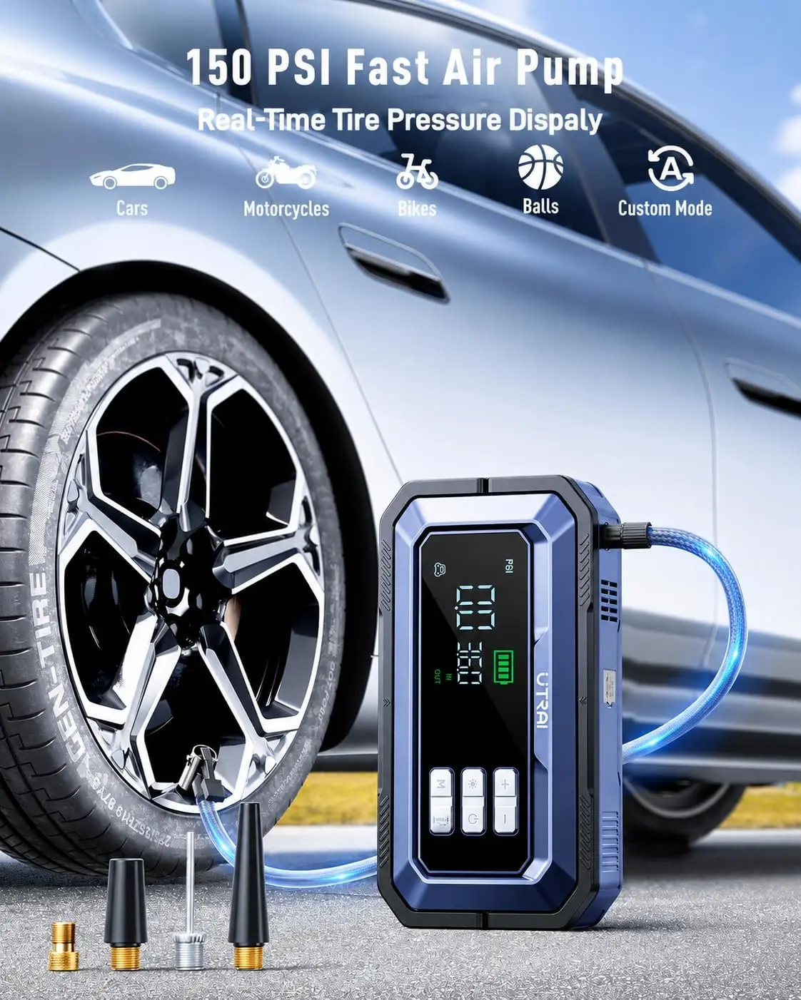 Iniciador de Bateria com Compr - Portable Jump Starter avaliação e preço
