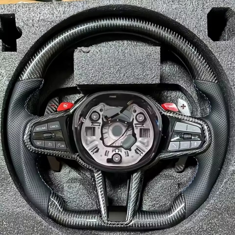 Volante de Carro em Fibra de C - Car Accessories Website avaliação e preço