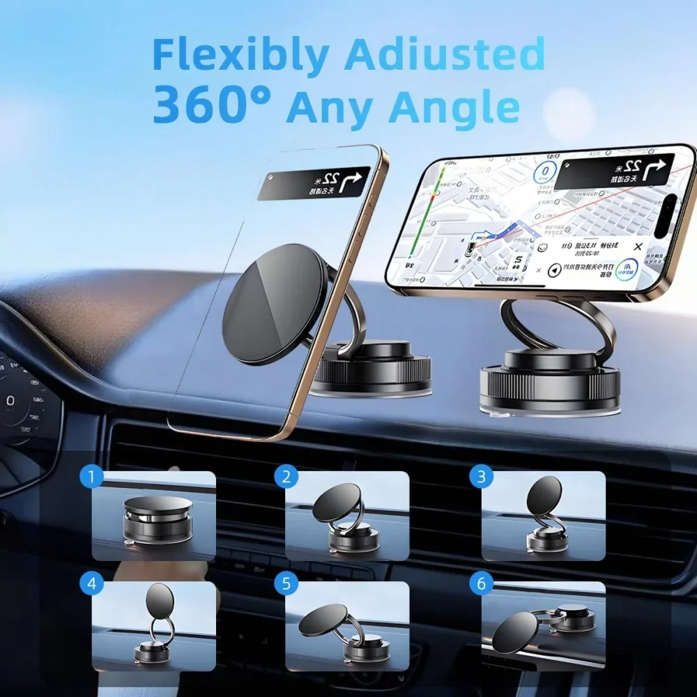 360 atualizado ° Suporte magné - Car Phone Holder Magnetic avaliação e preço