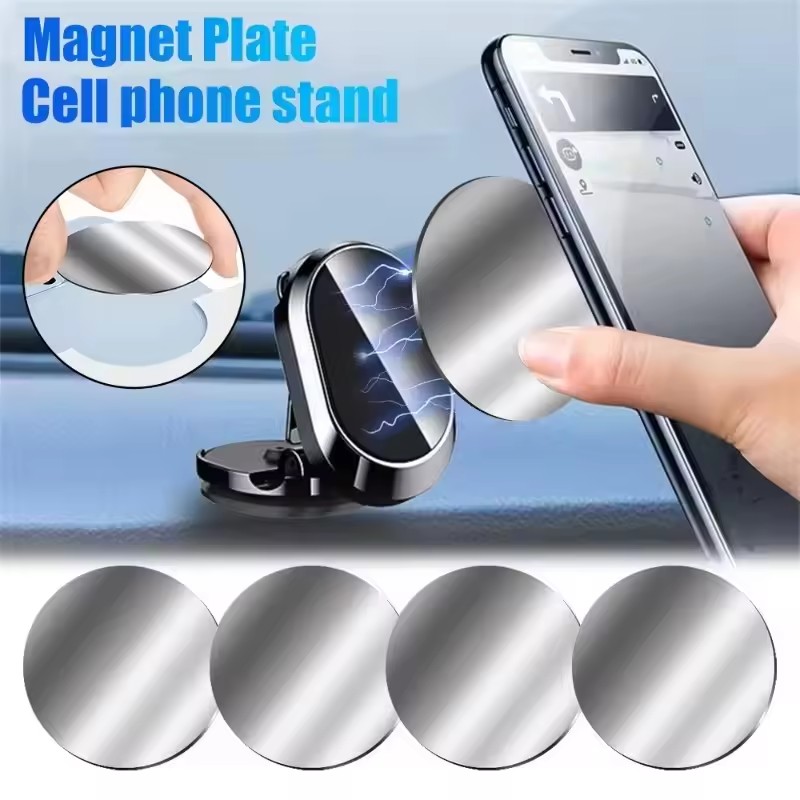 1/50 Peças Placa Metálica Magn - Car Phone Holder Magnetic avaliação e preço