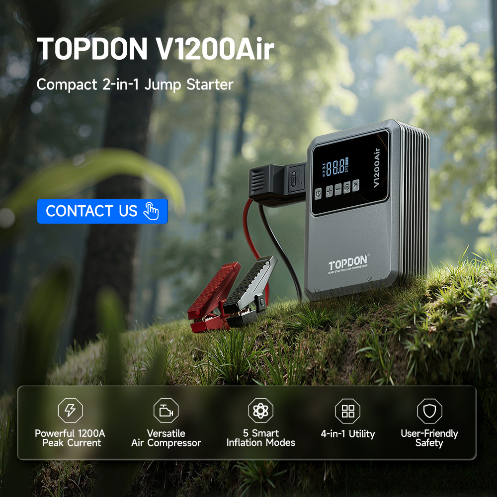 Iniciador de Bateria TOPDON V1 - Portable Jump Starter avaliação e preço