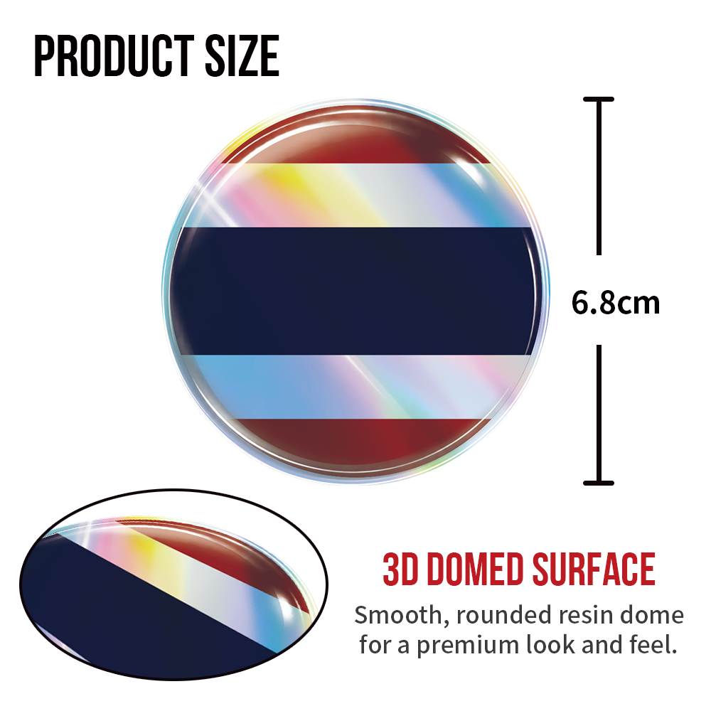 Adesivo 3D em Resina com a Ban - Car Accessories Thailand avaliação e preço