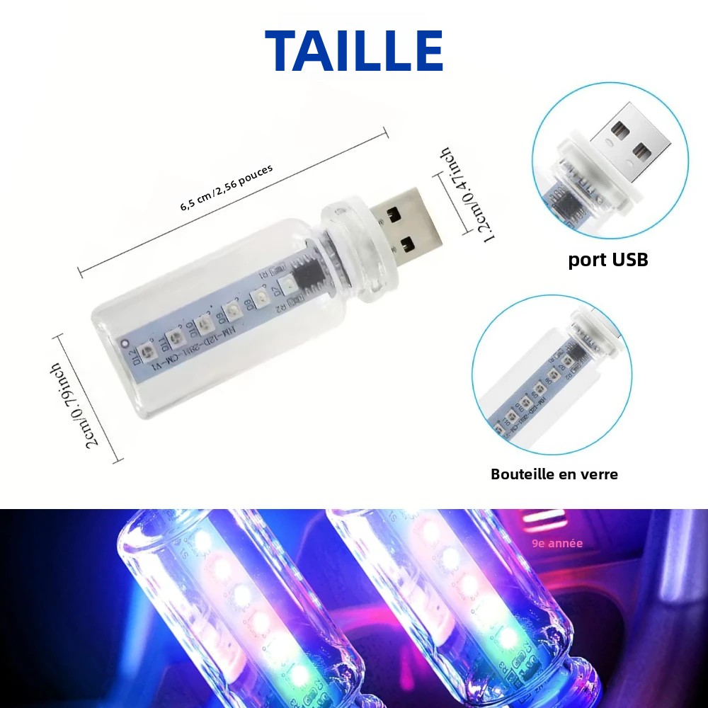 Luz Ambiente LED RGB com 13 Mo - Car Accessories Gift Ideas avaliação e preço