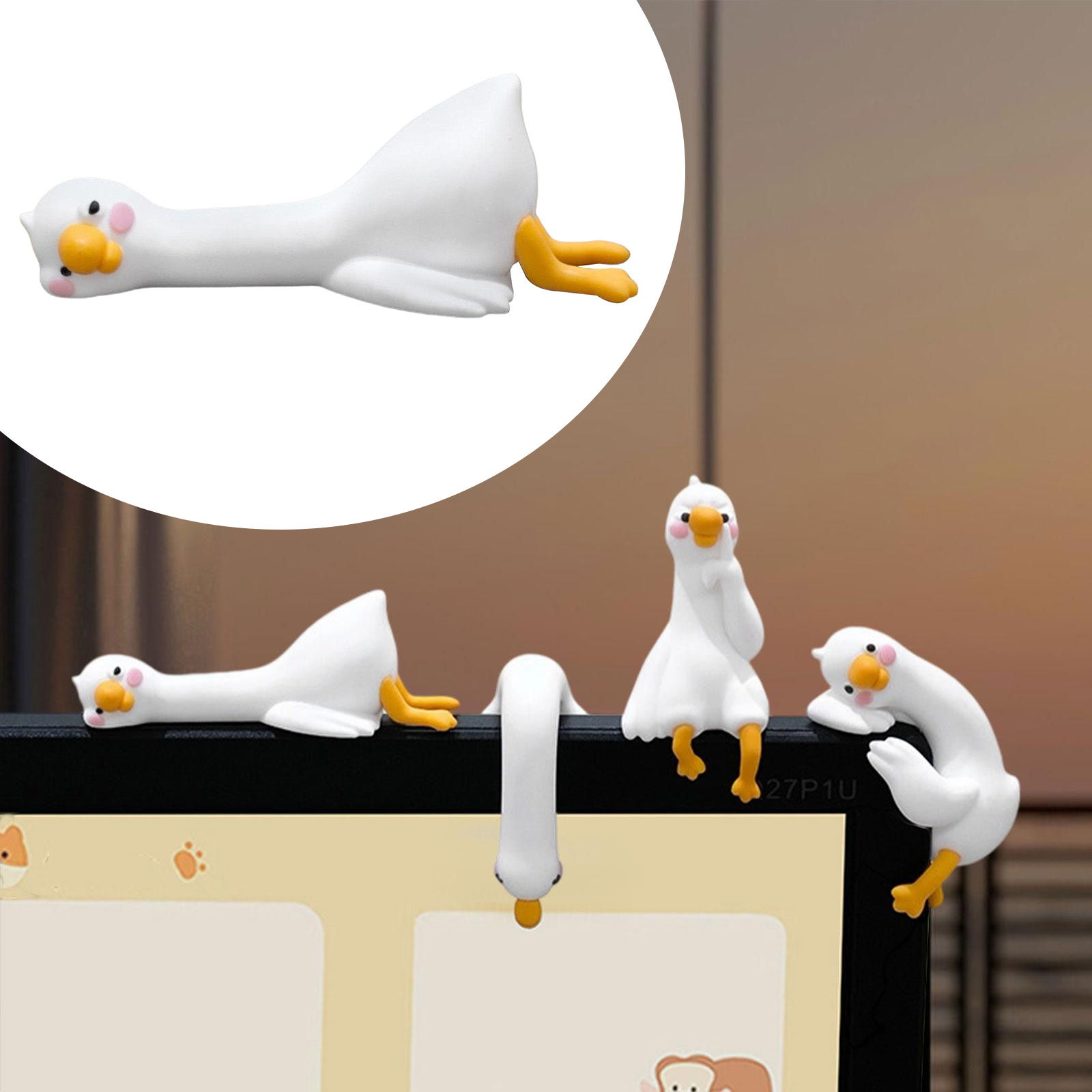 Estatueta de pato 3d fofa, min - Car Accessories Gift Ideas avaliação e preço