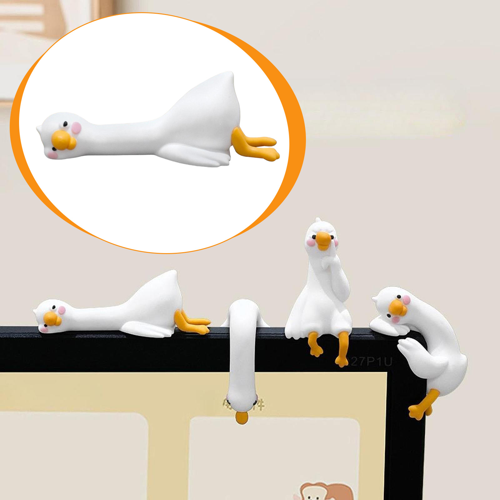 Estatueta de pato 3d fofa, min - Car Accessories Gift Ideas avaliação e preço