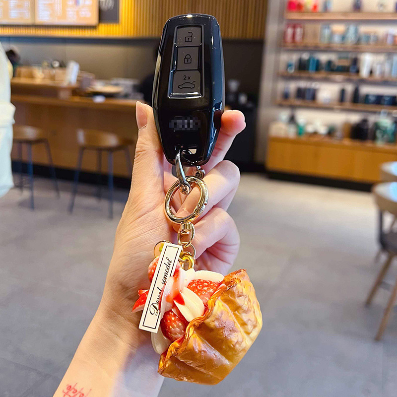 Chaveiro Criativo de PU com Fo - Car Accessories Japan avaliação e preço