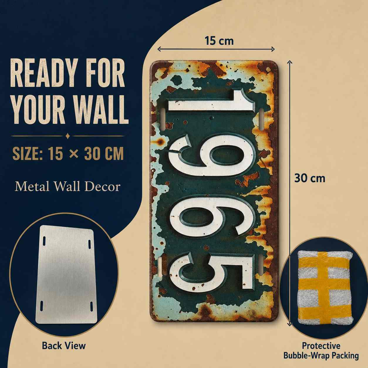 Placa de Metal Vintage 2D Plan - Car Accessories Thailand avaliação e preço